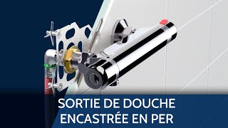 Sortie de douche encastrée en PER  un aménagement facile [upl. by Hentrich949]