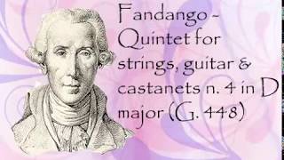 Boccherini  Fandango  Quintet for strings guitar amp castanets n 4 in D major G 448 [upl. by Nama75]