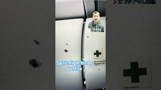 BREAKING Gunfire hit Spirit Airlines flight plane shorts [upl. by Moorefield411]