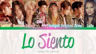 SUPER JUNIOR  슈퍼주니어 Lo Siento Feat Leslie Grace Color Coded Lyrics HanRomEng [upl. by Augy]