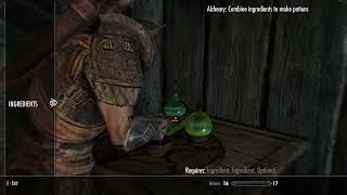 Craft a potion  The Elder Scrolls V Skyrim  Walkthrough Gameplay No Commentary 4K [upl. by Naitsirt]