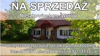 NIEZWYKŁA nieruchomość na sprzedaż  Nieszkowice gm Wołów [upl. by Anaerol]