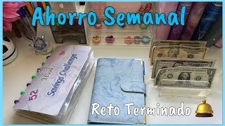 Ahorro semanal Reto terminado 🛎️ [upl. by Yahs]