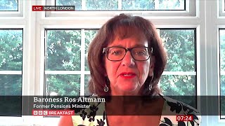 Ros Altmann Former Pensions Minister On BBC Breakfast 30072024 [upl. by Durwyn]