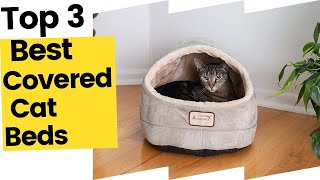 Best Covered Cat Beds for Every Kind of Kitty in 2023 [upl. by Atiuqahs]