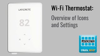 STRATAHEAT WiFi Thermostat SetUp Guide  Icons Manual amp Programmable Settings [upl. by Essilem]