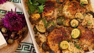 Easy Weeknight Dinner Ideas One Pan Chicken with Rice amp Zucchini [upl. by Lourdes]