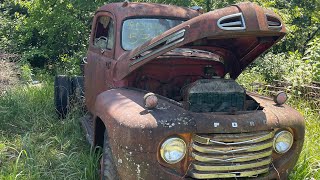 Will it run after 56 years 1948 ford flathead v8 truck [upl. by Judsen344]