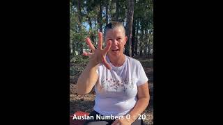 Auslan Numbers from 0 to 20  teach by Deaf Auslan Tutor Amy [upl. by Hsepid]