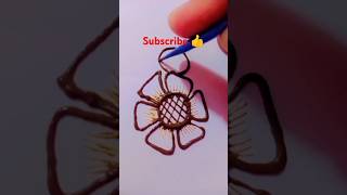 🔥Mehndi design 👍 Mehndi design 😱simple Mehndi design 2024 👍flower design henna art mehandi [upl. by Lerrad]