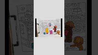 Market place bobbie goods page art  asmr coloring relaxwithart art artsmr bobbiedshorts [upl. by Kihtrak]