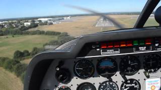 DR400 landing at Rennes [upl. by Euqinaj]