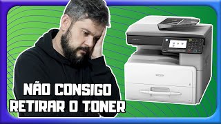 Como retirar o toner que está travado  Ricoh MP301 [upl. by Karia428]