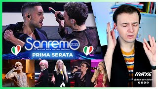 SANREMO 2022 PRIMA SERATA my opinion about the 12 songs Mahmood Blanco Michele Bravi [upl. by Airotna773]