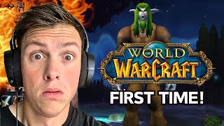 I PLAYED WORLD OF WARCRAFT CLASSIC FOR THE FIRST TIME EVER [upl. by Revkah45]