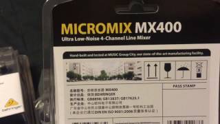 Box Opening Behringer MX400 Mixer [upl. by Leuqer]