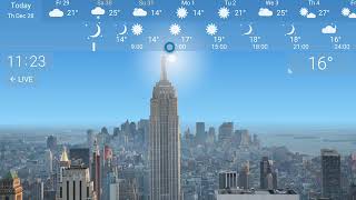 New York in YoWindow Weather app [upl. by Enneiluj]