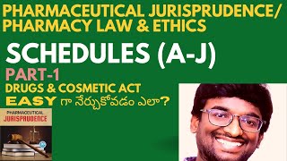 SCHEDULES Part1  Drugs amp Cosmetic Act  RRB PHARMACIST  EXIT EXAM  All PHARMA EXAMSsubscribe [upl. by Schwartz]