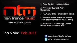 Top 5 Trance Tracks February 2013  New Trance Music [upl. by Forcier]