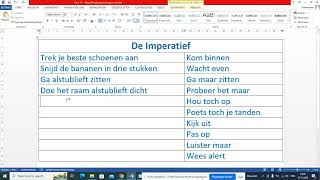 Ders 17 Hollandaca Emir Cümleleri De Imperatief NT2 [upl. by Mendie]
