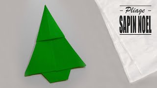 pliage serviette sapin noel origami [upl. by Leid945]