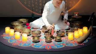 Tibetan Singing Bowls ASMR Melt Away Stress and Anxiety [upl. by Ainitsirc]