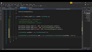 Visual Programming with C  ListView Part1 [upl. by Attinahs975]