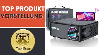 ✅ Beamer Full HD 1080P 25000 Lumen Beamer 5G WiFi Bluetooth 4K Video LED Heimkino 300  Display [upl. by Gare538]