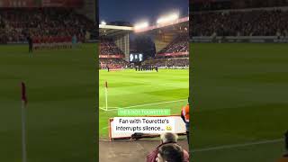 Fan with Tourettes interrupts minutes silence 🤐 [upl. by Martinsen]