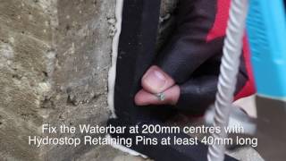 How to Install Hydrophillic Waterbars  Premcrete Hydrostop BR [upl. by Hendrika]