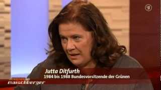 Die Abrechnung von Jutta Ditfurth mit den Grünen  Menschen bei Maischberger 22022011 [upl. by Najib]