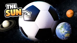 WHAT IF THE SUN WAS A SOCCER BALL  Universe Sandbox 2 VR [upl. by Nayd]