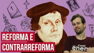 A REFORMA PROTESTANTE E A CONTRARREFORMA CATÓLICA A origem e as causas  Resumo de História Enem [upl. by Adnulahs]