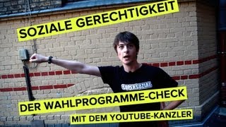 Soziale Gerechtigkeit  Der YouTubeKanzler checkt die Wahlprogramme [upl. by Alisander]