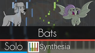 Bats Stop the Bats  SOLO PIANO COVER wLYRICS  Synthesia HD [upl. by Hewie]