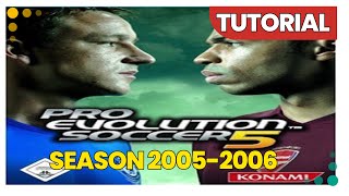 PES 5  Gudpley Patch Season 200506 PC  TUTORIAL [upl. by Powder712]