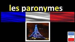 Les paronymes [upl. by Pentheam219]