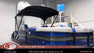 2024 Bennington 22 SSB Swing Back Tritoon Pontoon F amp S Yamaha Hanover PA [upl. by Eserahs752]