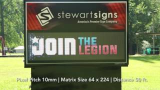 10mm 64High TekStar LED Sign  Civic LED Signs [upl. by Drews868]