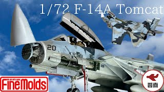 fine molds 172 f14A quotTOP GUNquot Tomcat Scale Model Aircraft Full Build [upl. by Nwahsat]