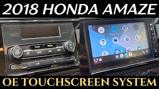 Honda Amaze  OE Touchscreen System Upgrade [upl. by Dnalevelc889]