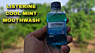 Listrine Cool Mint Mouthwash  Listrine Cool Mint Mouthwash Benefits  Review In Hindi 🔥🔥 [upl. by Annirok677]