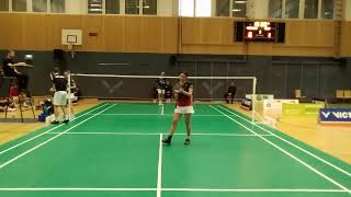 1 Bundesliga Badminton Mödling vs WBH Wien Court 1 [upl. by Ymiaj]