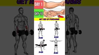 how to get rid of fourarms in 30 days at home  home workout [upl. by Ahsikrats]