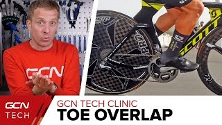 Toe Overlap Tyre Widths amp Rolling Resistance  GCN Tech Clinic [upl. by Mahla]