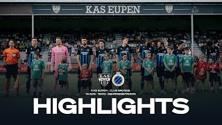 KAS EUPEN  CLUB BRUGGE  HIGHLIGHTS  20232024 [upl. by Constantia]