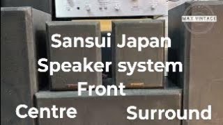 Sansui Japan 5 speaker system🔈 front 🔉 centre 🔊 surround maxvintage WhatsApp 9829291883 [upl. by Stevana]