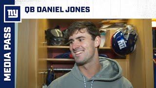 Daniel Jones Our guys are playing great up front  New York Giants [upl. by Enohs432]