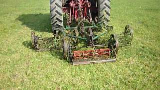 RANSOMES 3 GANG MOWER GRASS TOPPER [upl. by Horgan158]