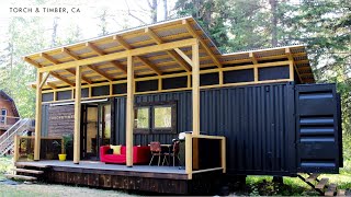 Torch and Timber Container Tiny Home in Shuswap BC Canada [upl. by Malanie113]